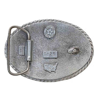 Bucking Bronc Western Belt Buckle by Rockmount Ranch Wear cast pewter belt buckle with bronc image face