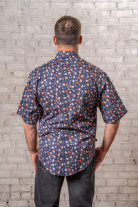 Men's Solar System Short Sleeve Print Western Shirt in Navy by Rockmount Ranch Wear with short sleeve print