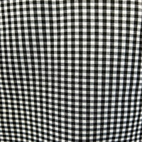 Women's short sleeve black gingham check western shirt by Rockmount Ranch Wear with edge-stitched construction