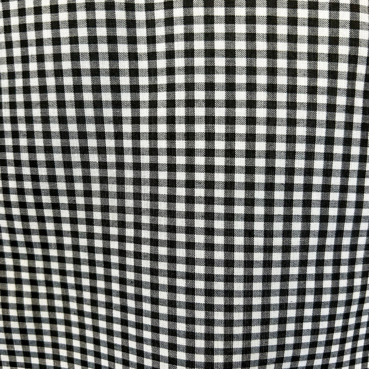 Women's short sleeve black gingham check western shirt by Rockmount Ranch Wear with edge-stitched construction