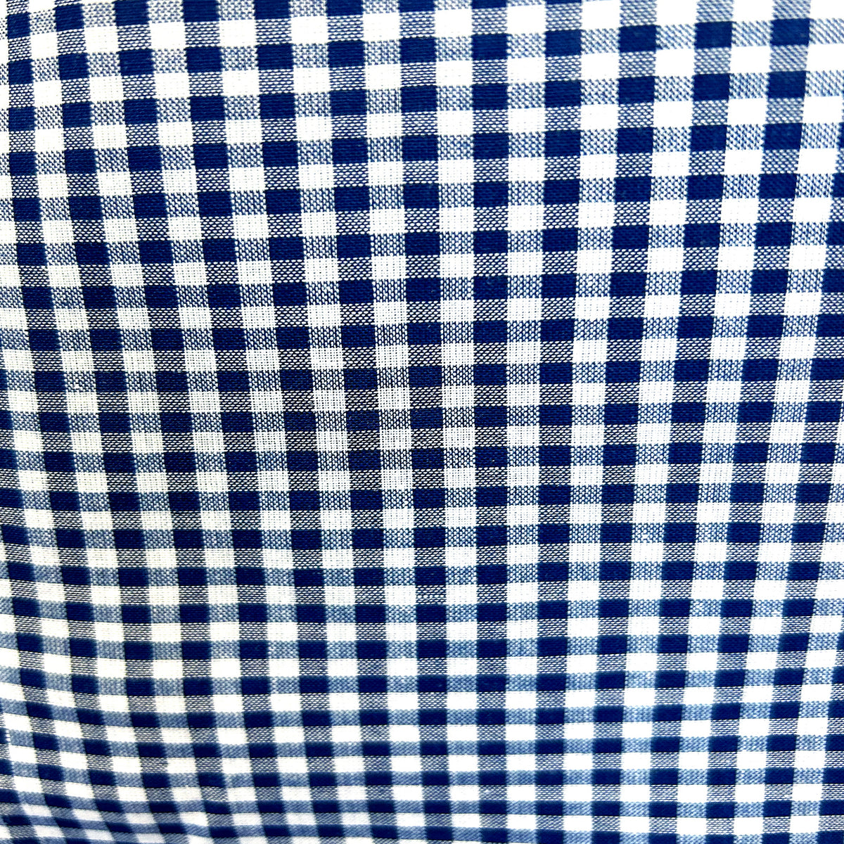 Women's short-sleeve western shirt by Rockmount Ranch Wear in vintage blue and white gingham check cotton blend