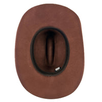 Rust Wool Felt Cattleman Cowboy Hat by Rockmount Ranch Wear, 100 wool felt with leatherette starburst conchos