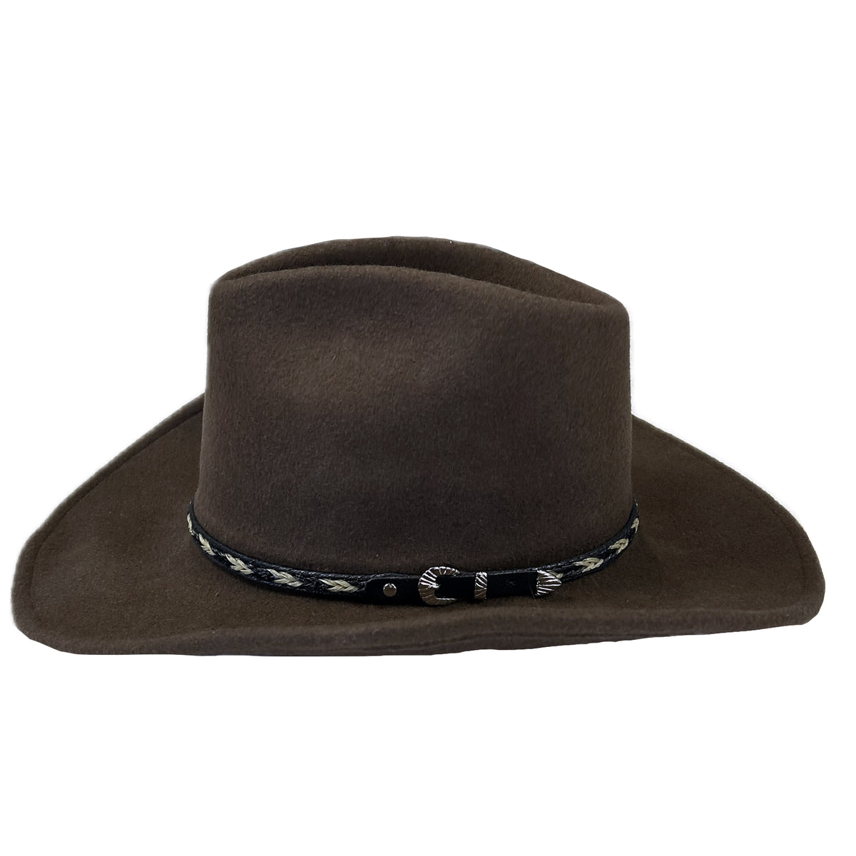 Crushable Brown Felt Western Hat - Rockmount