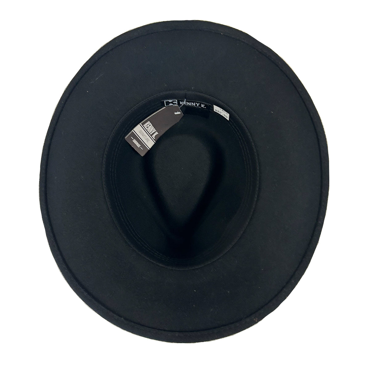Black Wool Felt Western Hat with Faux Leather Band, Rockmount Ranch Wear, pinch front crown, size XL