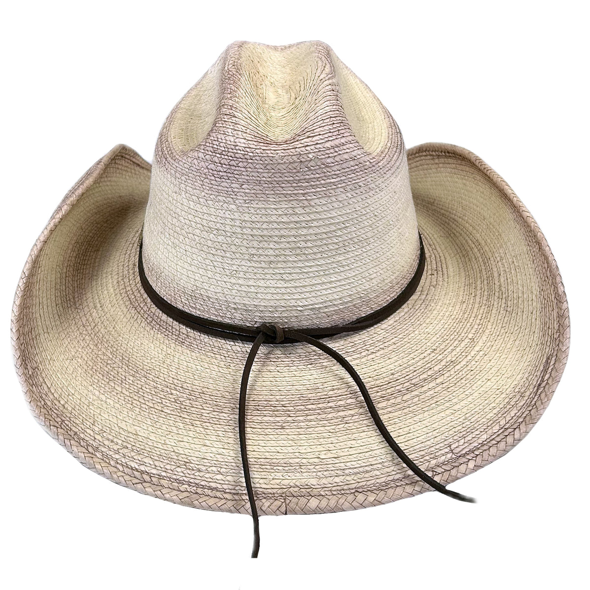 Palm Straw Cowboy Hat with Cattleman Brands - Rockmount