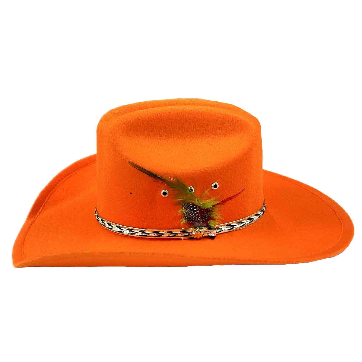 Sierra Ultra-Felt Blaze Orange Western Hat - Rockmount
