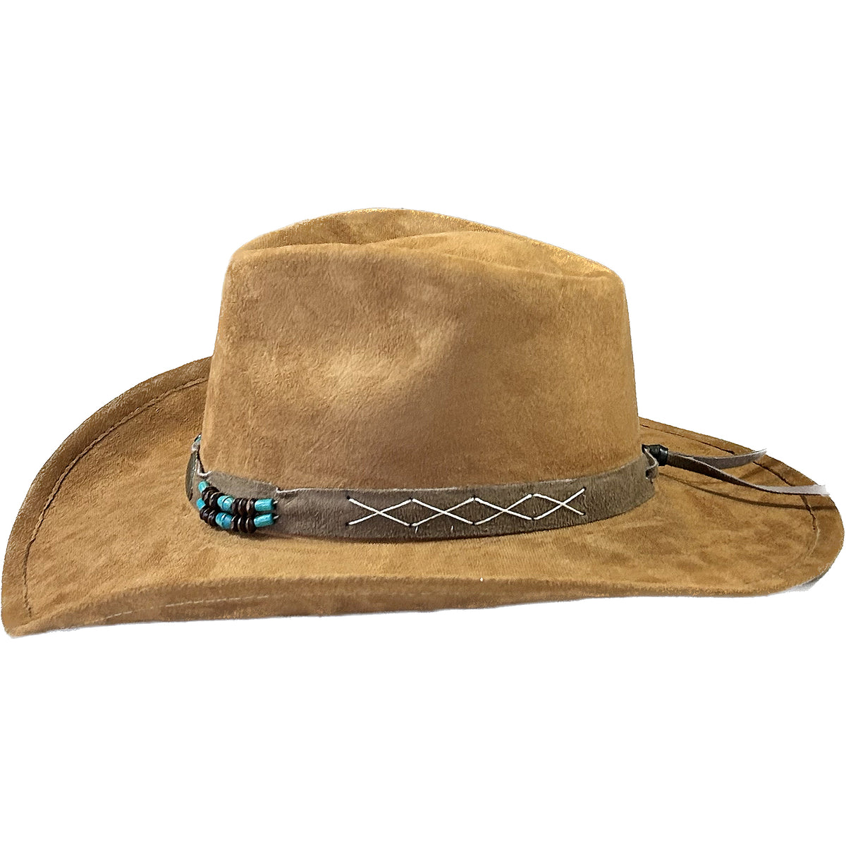 Suede Canyon Western Hat in Light Brown - Rockmount