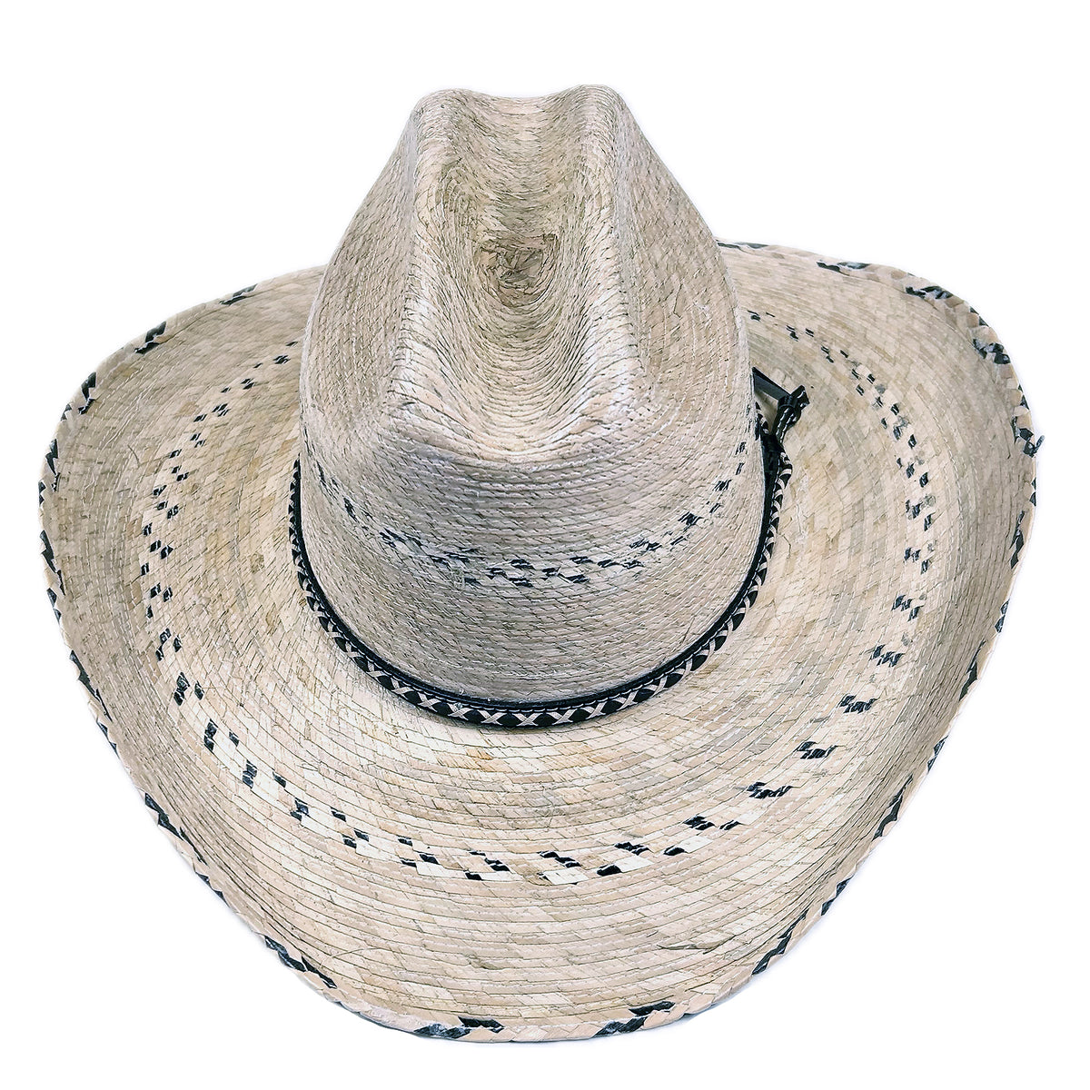 Premium Palm Straw Cattleman Cowboy Hat with Chin Cord - Rockmount