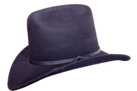 Kid's Black Wool Felt Western Cowboy Hat by Rockmount Ranch Wear, 100 wool felt, cattleman crease