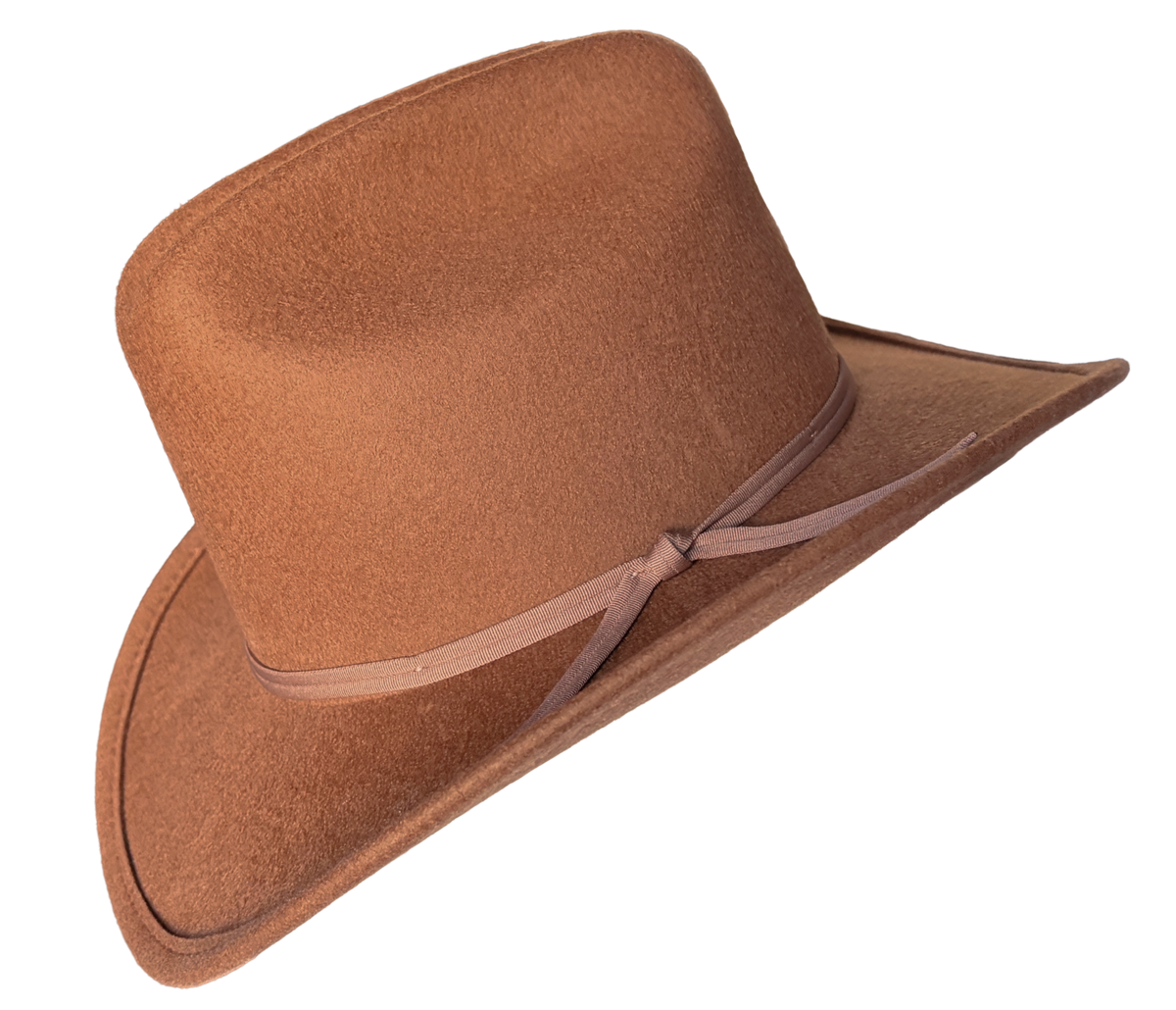 Kid's Sorrel Wool Felt Western Cowboy Hat by Rockmount Ranch Wear in brown with 4 inch crown
