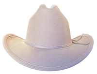 Kid's Buck Wool Felt Western Cowboy Hat by Rockmount Ranch Wear in light beige wool felt cattleman crown