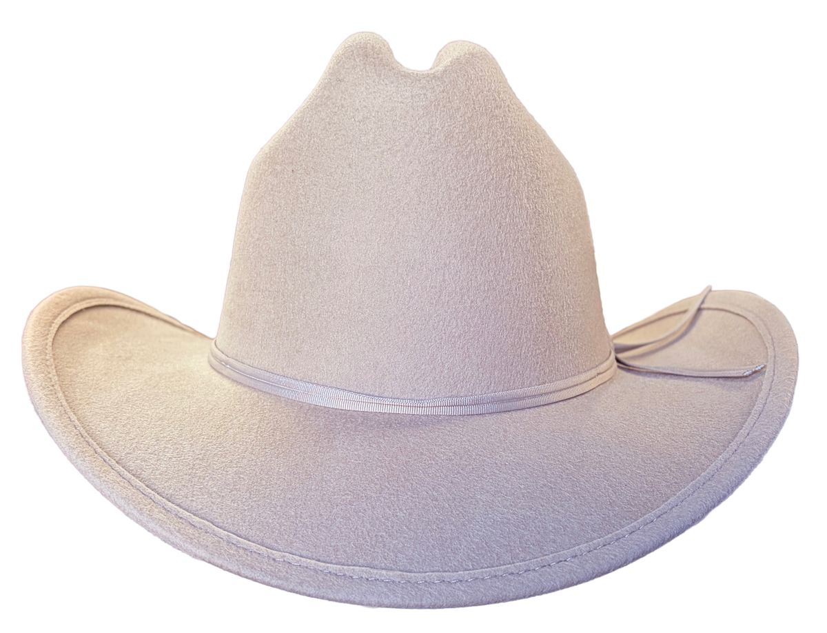 Kid's Buck Wool Felt Western Cowboy Hat by Rockmount Ranch Wear in light beige wool felt cattleman crown