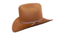 Kid's Sorrel Wool Felt Western Cowboy Hat by Rockmount Ranch Wear, tan wool felt cattleman crown