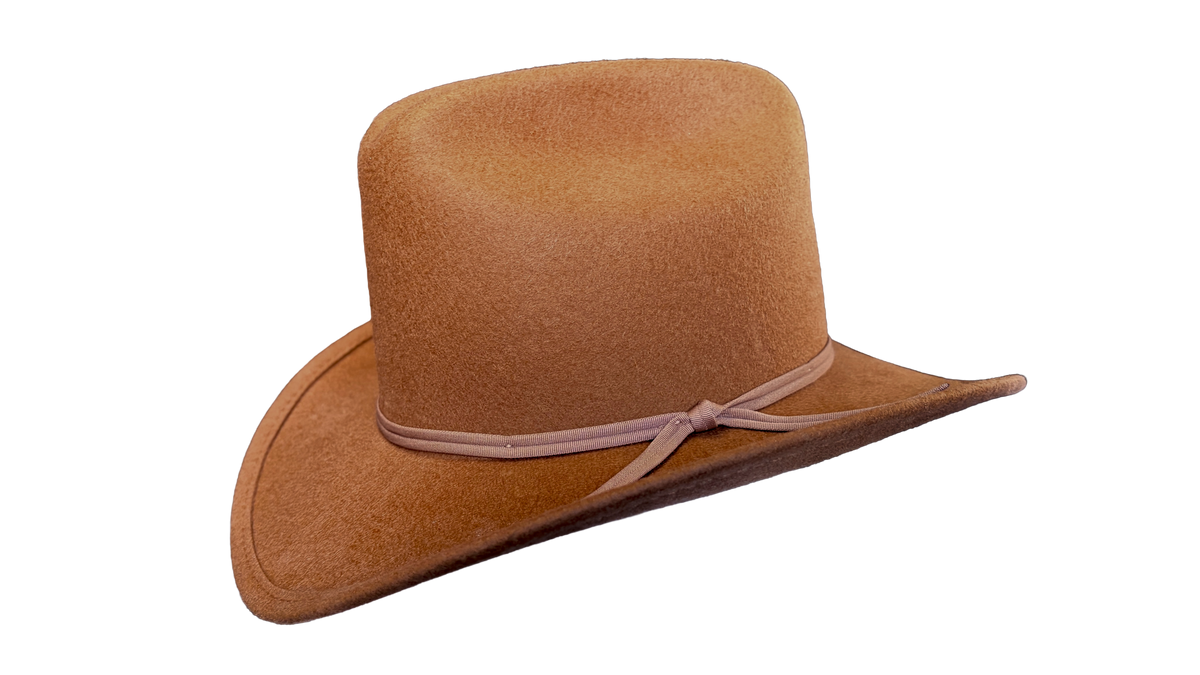 Kid's Sorrel Wool Felt Western Cowboy Hat by Rockmount Ranch Wear, tan wool felt cattleman crown