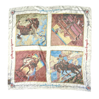 Limited-Edition Cowboys and Cowgirls Forever Silk Scarf by Buckeye Blake, Rockmount Ranch Wear, vintage western wear