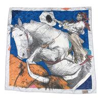 Limited-Edition Cowgirl Hats Off Silk Scarf by Donna Howell-Sickles, Rockmount Ranch Wear, 100 silk