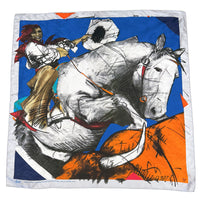 Limited-Edition Cowgirl Hats Off Silk Scarf by Donna Howell-Sickles from Rockmount Ranch Wear, 36 inch square silk