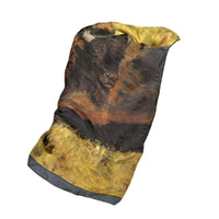 Limited-Edition Nothing But Buffalo and Sky Silk Scarf by Jeff Segler, Rockmount Ranch Wear, wild rags accessory scarf