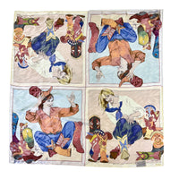 Limited-Edition Soul Searching Silk Scarf by Donna Howell-Sickles from Rockmount Ranch Wear, 36 inch square