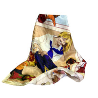 Limited-Edition Soul Searching Silk Scarf by Donna Howell-Sickles from Rockmount Ranch Wear, 36 inch square