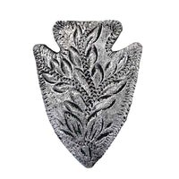 Pewter Arrowhead Western Bolo Tie by Rockmount Ranch Wear with pewter arrowhead slide and leatherette cord