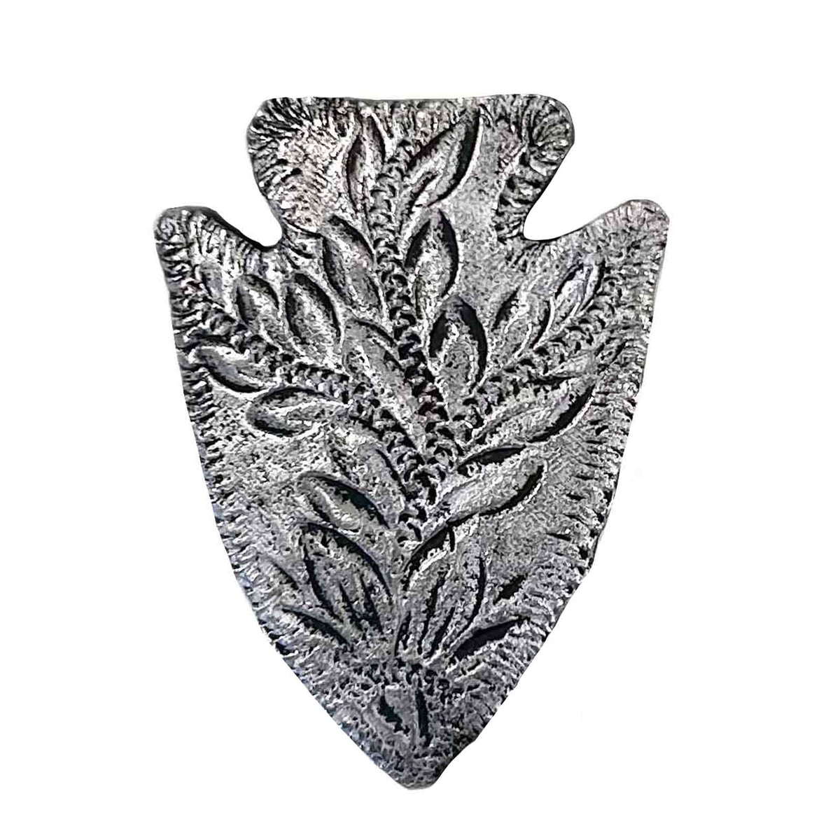 Pewter Arrowhead Western Bolo Tie by Rockmount Ranch Wear with pewter arrowhead slide and leatherette cord