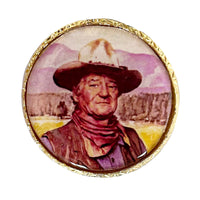 The Duke John Wayne Western Bolo Tie by Rockmount Ranch Wear with leatherette cord and made in USA