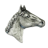 Silver Horsehead Western Bolo Tie by Rockmount Ranch Wear with horsehead bolo tie design feature and leatherette cord