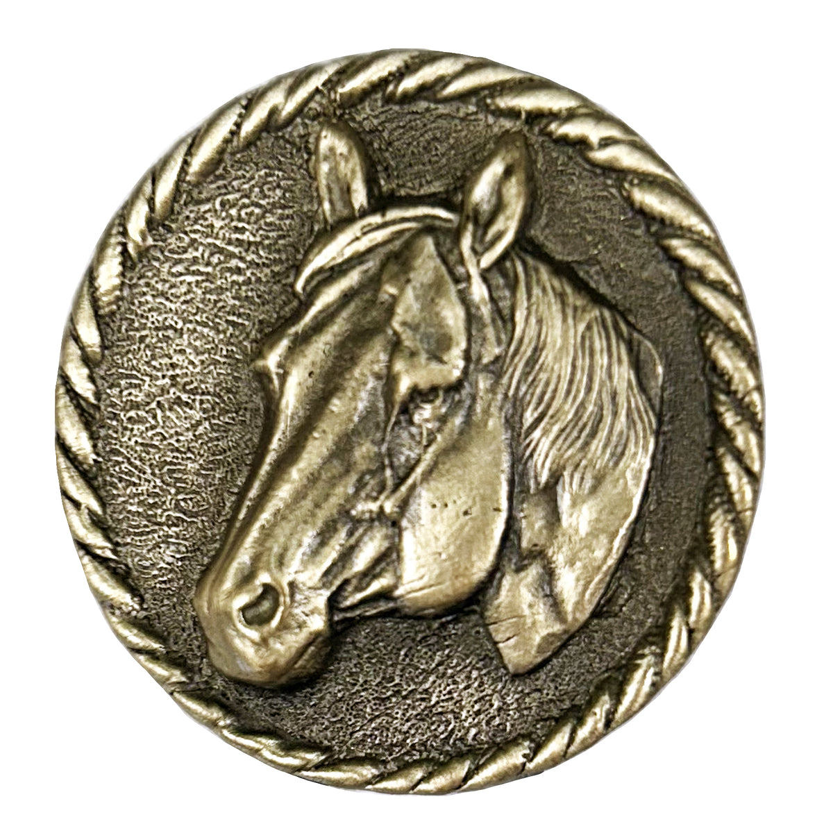 Brass Horsehead Western Bolo Tie - Rockmount