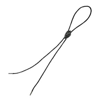 Buffalo Head Western Bolo Tie in Pewter by Rockmount Ranch Wear with pewter metal tips and leatherette cord