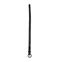 Laced and Tooled Genuine Black Leather Western Belt by Rockmount Ranch Wear, hand-laced double rows