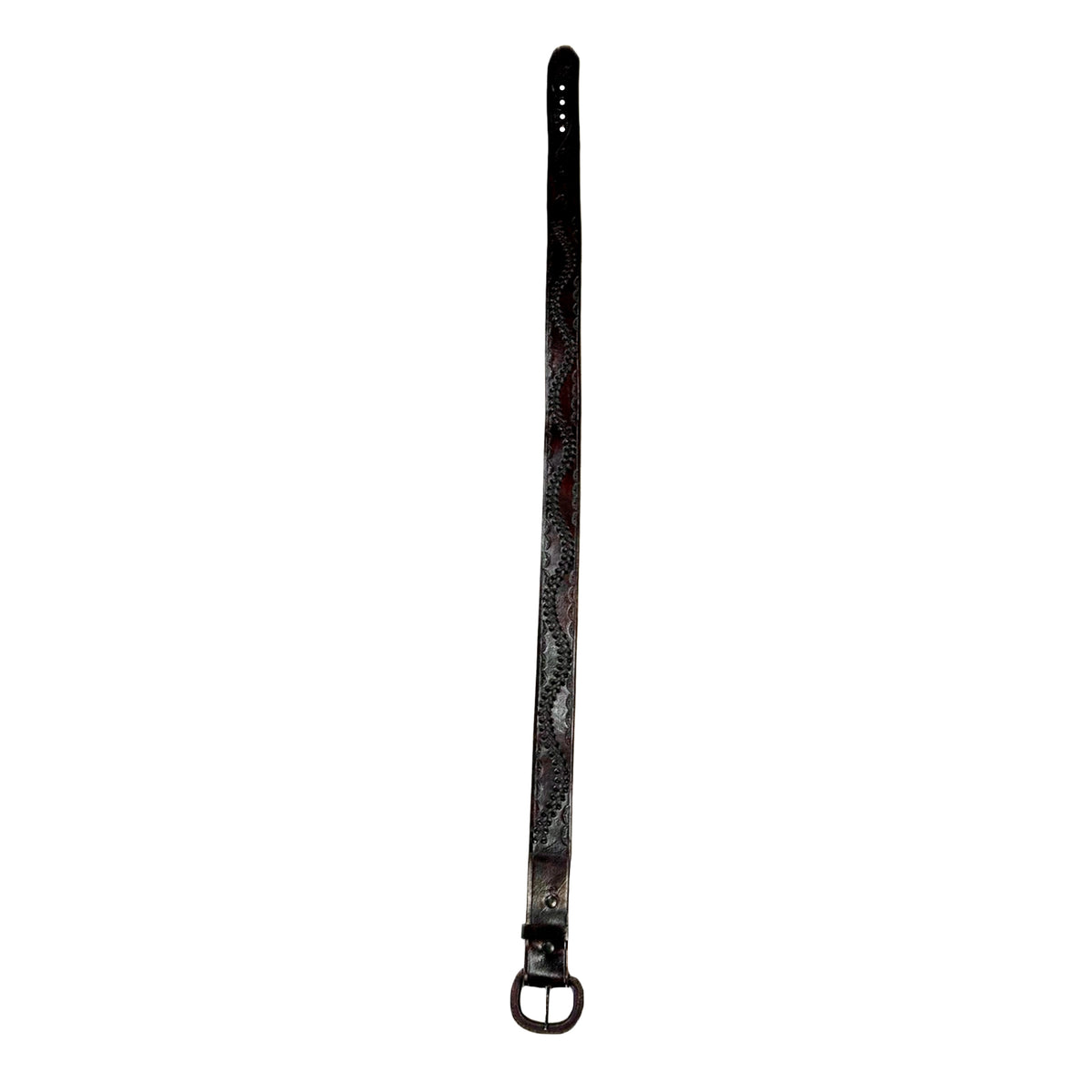 Swirled Lace Genuine Brown Leather Western Belt - Rockmount