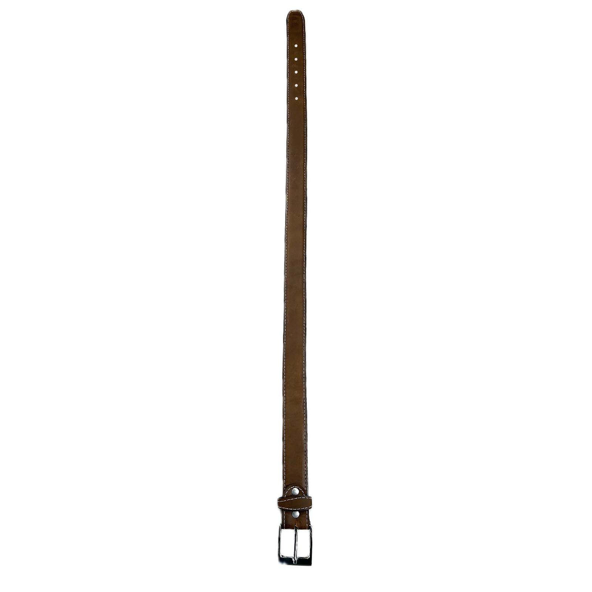 Sanded Nubuck Full Grain Genuine Leather Western Belt in Brown - Rockmount