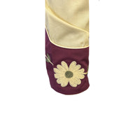 Men's Vintage 2-Tone Floral Embroidered Western Shirt in Tan and Burgundy by Rockmount Ranch Wear, embroidered floral cactus