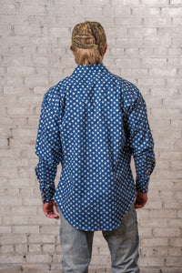 Men's American Stars Western Shirt- Made in USA Rockmount Ranch Wear vintage western shirt with diamond snap front