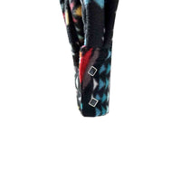 Womens Native Pattern Fleece Western Shirt in Black and Red by Rockmount Ranch Wear with diamond snaps