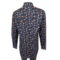 Women's Solar System Print western shirt by Rockmount Ranch Wear in vintage navy with sawtooth pocket