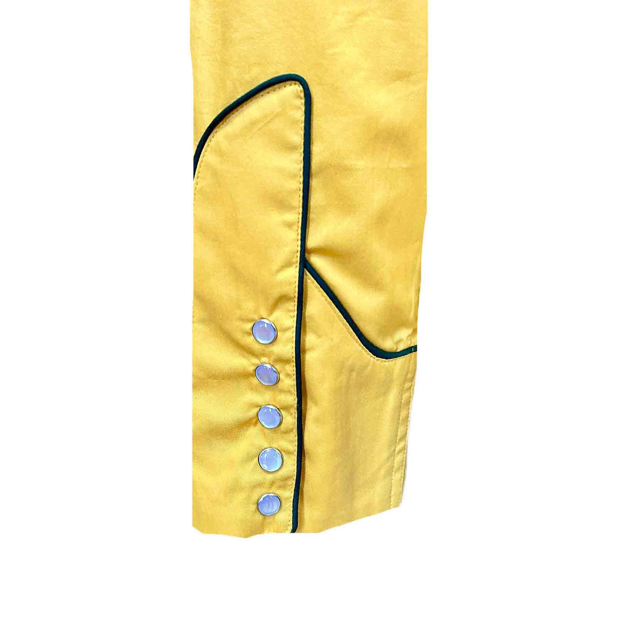 Women's Porter Wagoner Gold Embroidered Western Shirt by Rockmount Ranch Wear with pearl snap buttons