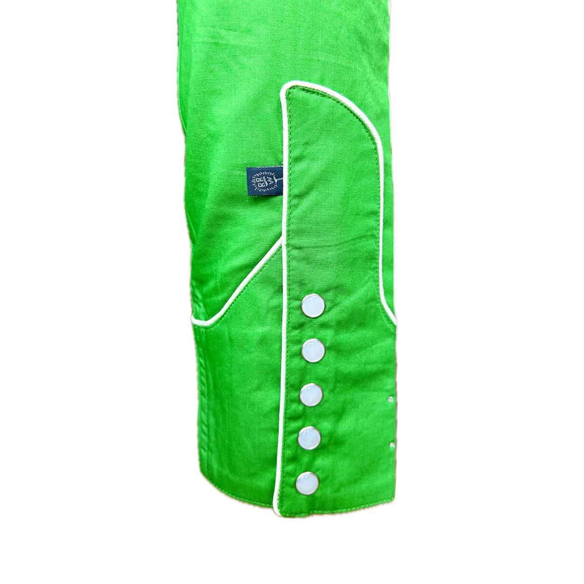 Womens Green Porter Wagoner Embroidered Western Shirt by Rockmount Ranch Wear with snap button shirt cuffs