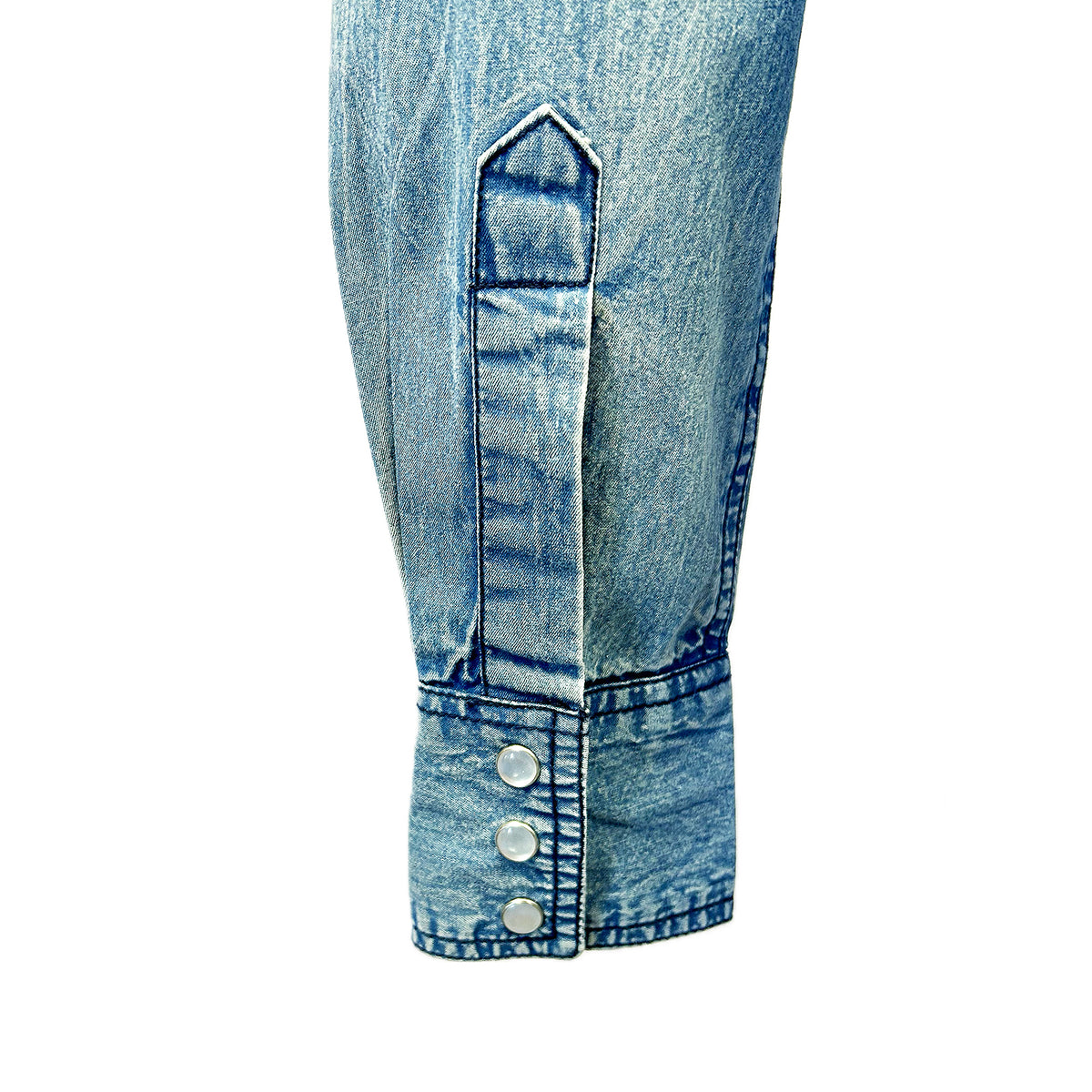 Women's Flying Swallows Embroidered Denim Western Shirt Dress by Rockmount Ranch Wear with genuine chenille embroidery