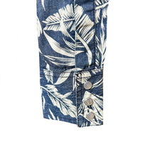 Women's Denim Floral Print Western Shirt by Rockmount Ranch Wear in indigo denim with floral print