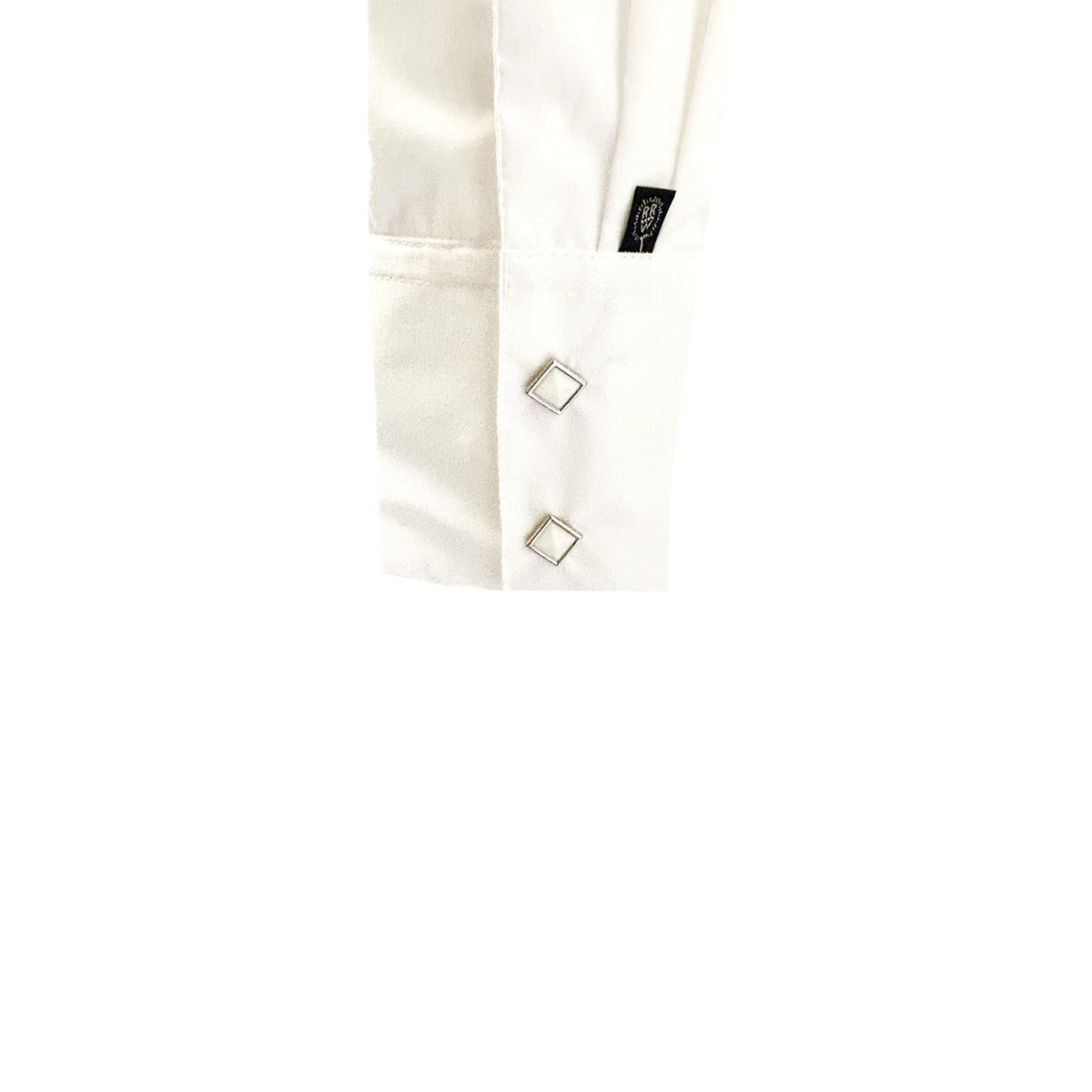 Women's Classic Pima Cotton Solid White Western Shirt by Rockmount Ranch Wear with diamond snaps
