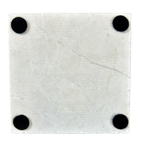 Rockmount Bronc Western Marble Coaster by Rockmount Ranch Wear, white marble coaster with felt backing