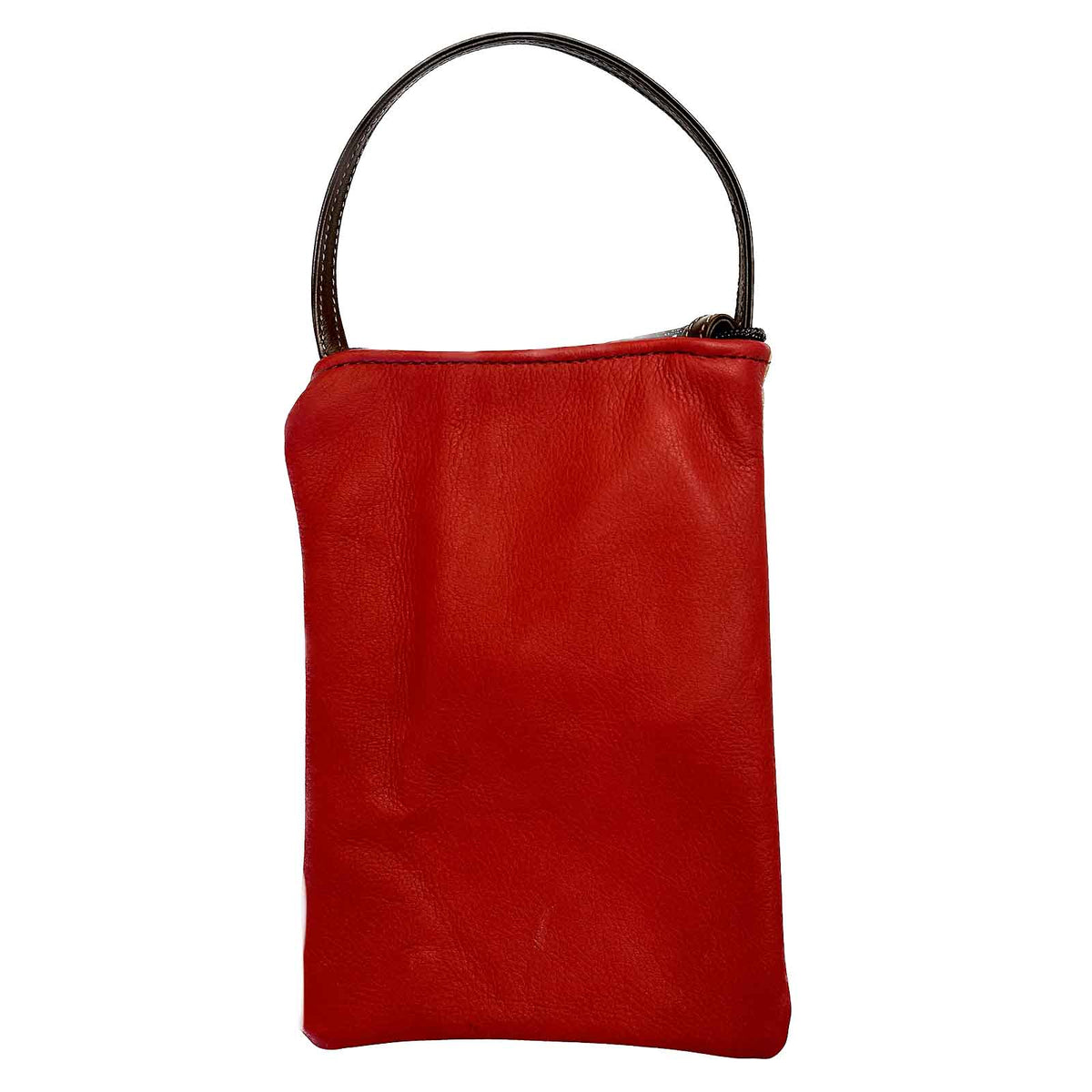 Rockmount Bronc Leather Western Purse with Red Back by Rockmount Ranch Wear, genuine leather handbag