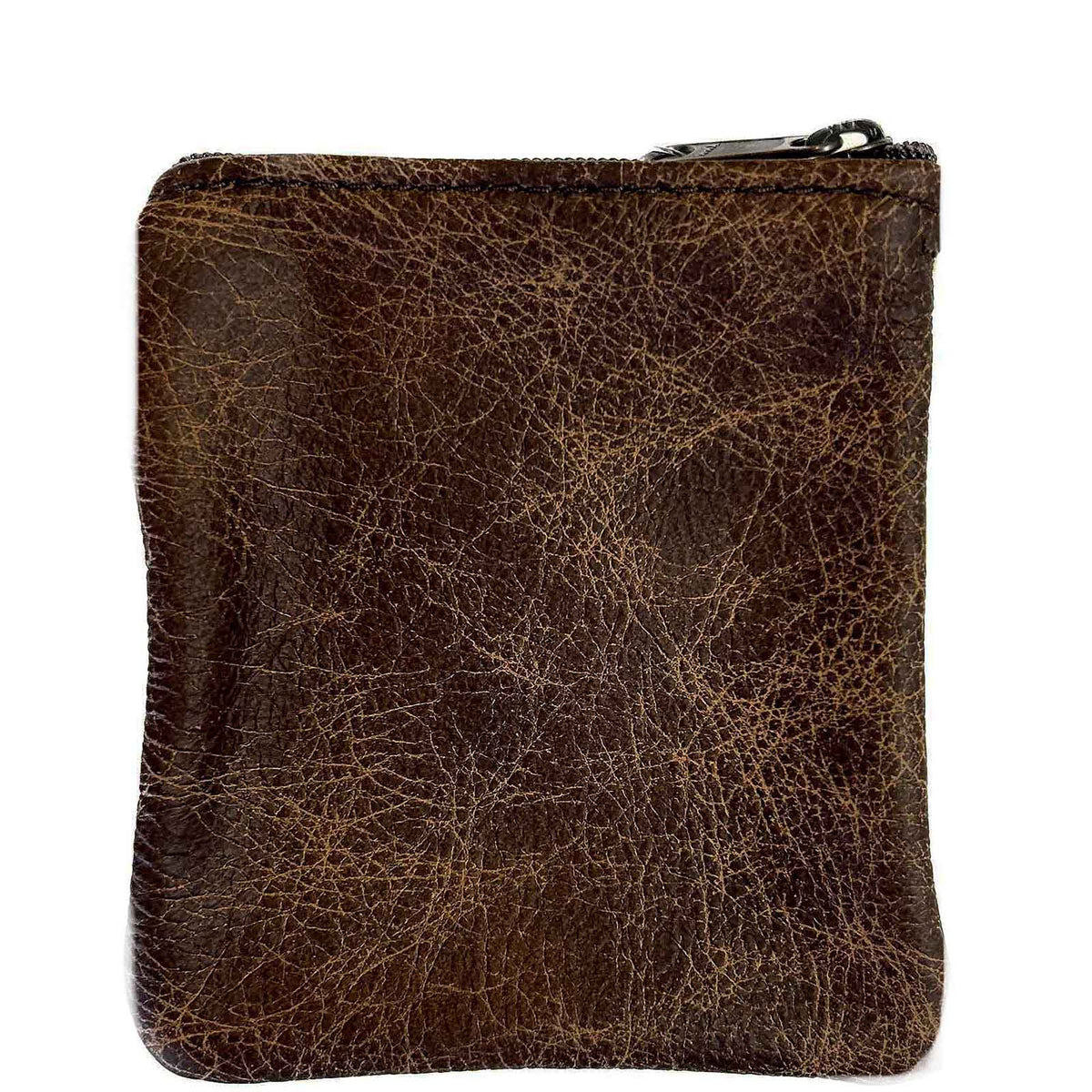Pin-Up Cowgirl Boot Shine Leather Western Coin Purse by Rockmount Ranch Wear, brown genuine leather coin purse