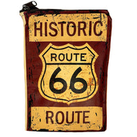 Historic Route 66 Leather Western Purse by Rockmount Ranch Wear vintage leather handbag purse with western print