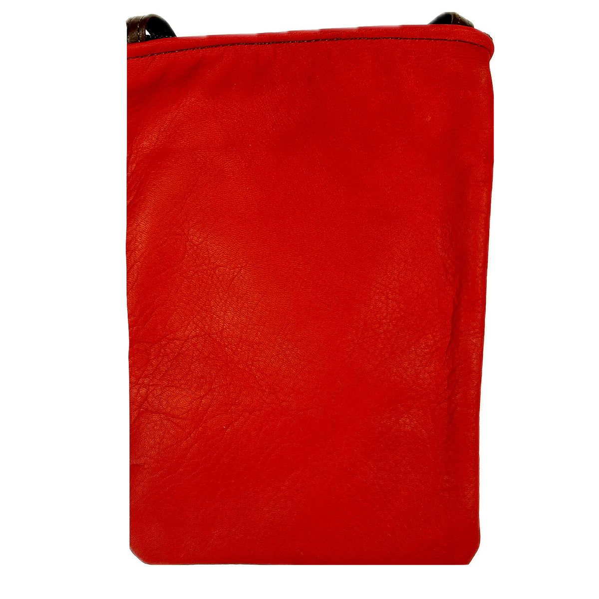 Historic Route 66 Leather Western Purse by Rockmount Ranch Wear in red leather with embossed design