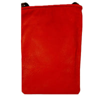 Historic Route 66 Leather Western Purse by Rockmount Ranch Wear in red leather with embossed design