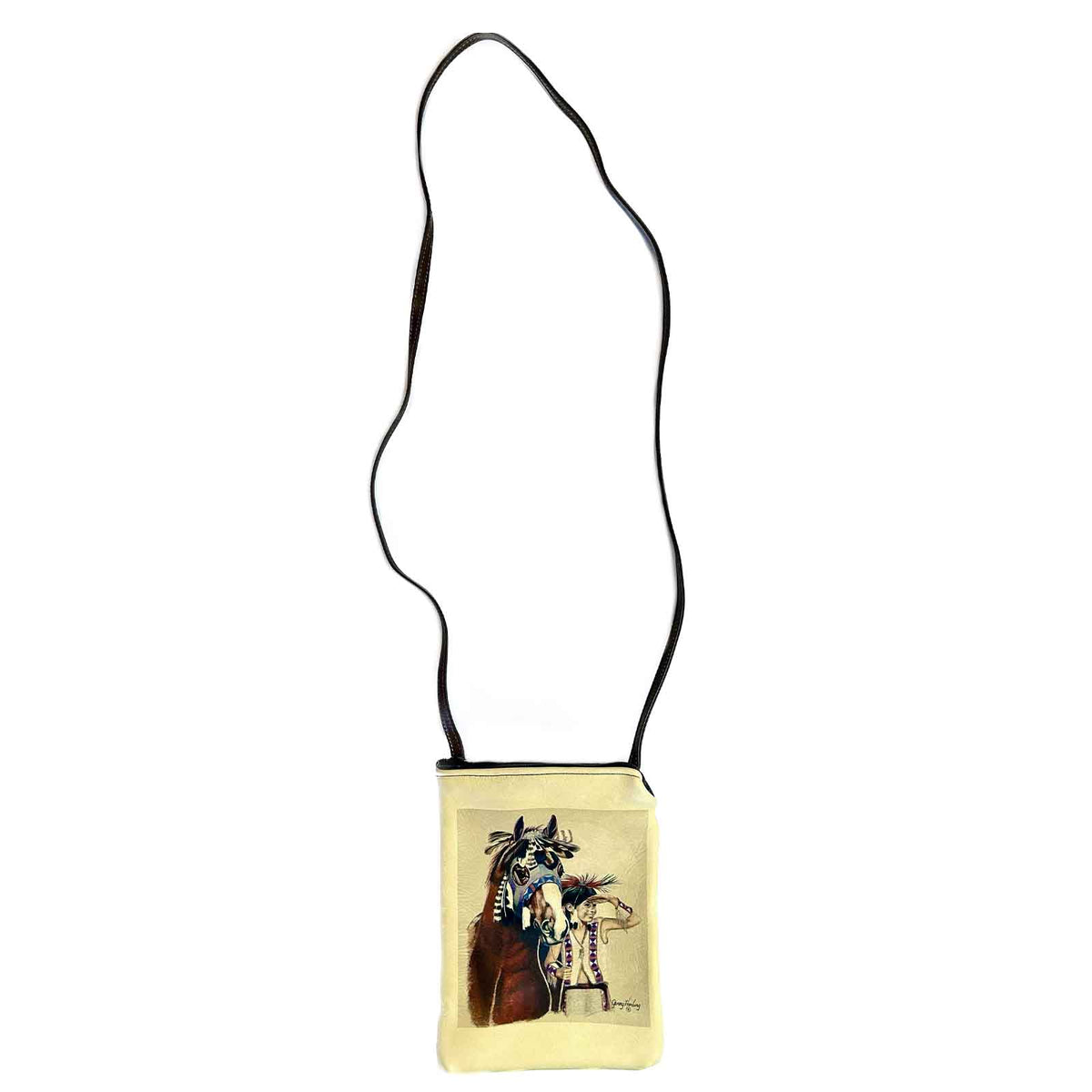 Plateau Pony Prince Leather Western Purse by Rockmount Ranch Wear, genuine leather with handmade artwork
