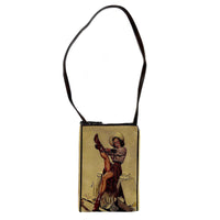 Pin-Up Cowgirl In Boots Western Leather Purse by Rockmount Ranch Wear, vintage western leather handbag